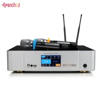 manchez 2020 high quality multi function professional three in one amplifier with audio processor and wireless microphone