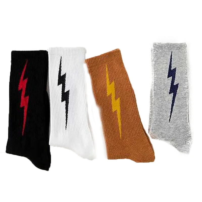 4 цвета молнии с узором короткие носки принтом женский винтажный скейтборд