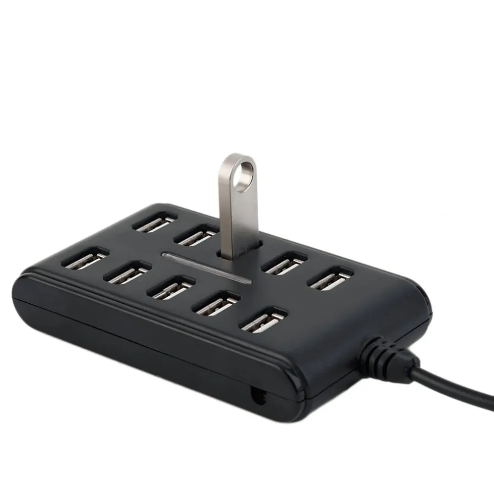 10 портов USB2.0 концентратор адаптер синхронизации данных 480 Мбит/с