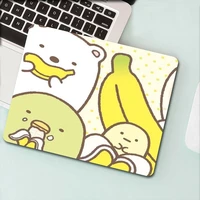 kawaii banana mouse pad gamer table anime mousepad company keyboard mat pc gamer cabinet desk protector game accessories deskmat