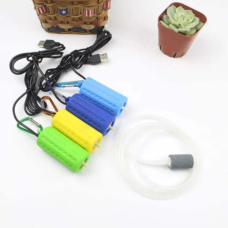 USB аквариумный рыболовный Мини резервуар кислородный воздушный насос