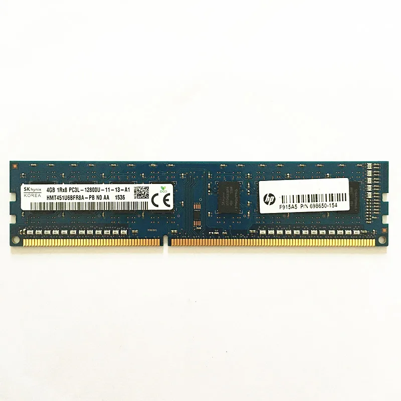 Sk Hynix ddr3 ОЗУ s 4 Гб 1Rx8 PC3L-12800U-11DDR3 1600 МГц память 240pin для настольного компьютера |