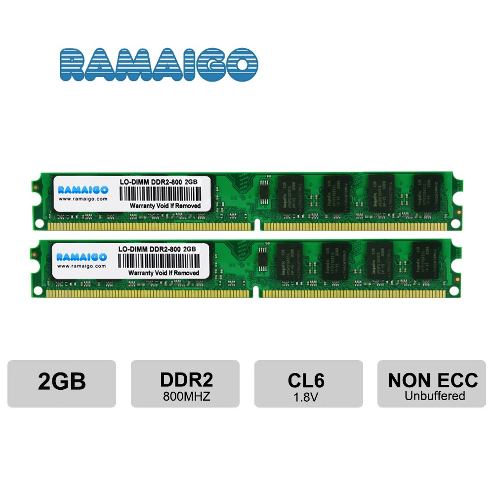 DDR2 PC2-6400 800 МГц DDR2 4 ГБ 2 ГБ 8 ГБ ОЗУ Настольный DDR2-800 Udimm 1,8 в CL5 240-Pin небуферизированные модули памяти для настольных ПК без ECC