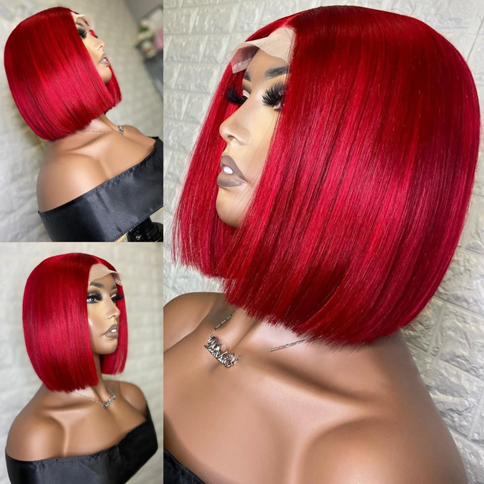 

Темно-оранжевые человеческие волосы на сетке спереди, красные, бобы, зеленые, предварительно выщипанные бразильские, плотность 150%, синие па...