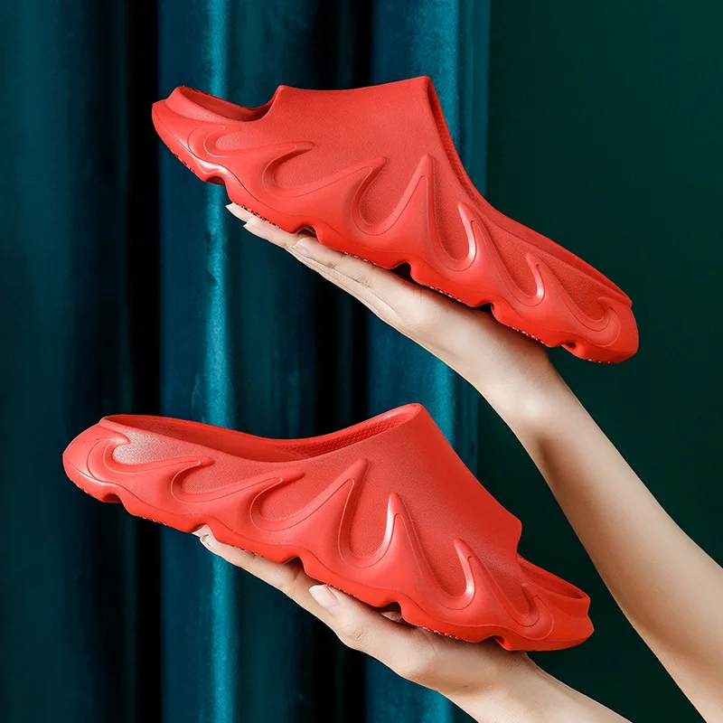 

2021 Soft Women Thick Platform designer slides Slippers Summer bathroom bath house indoor non-slip slippers for men Shoes EVA