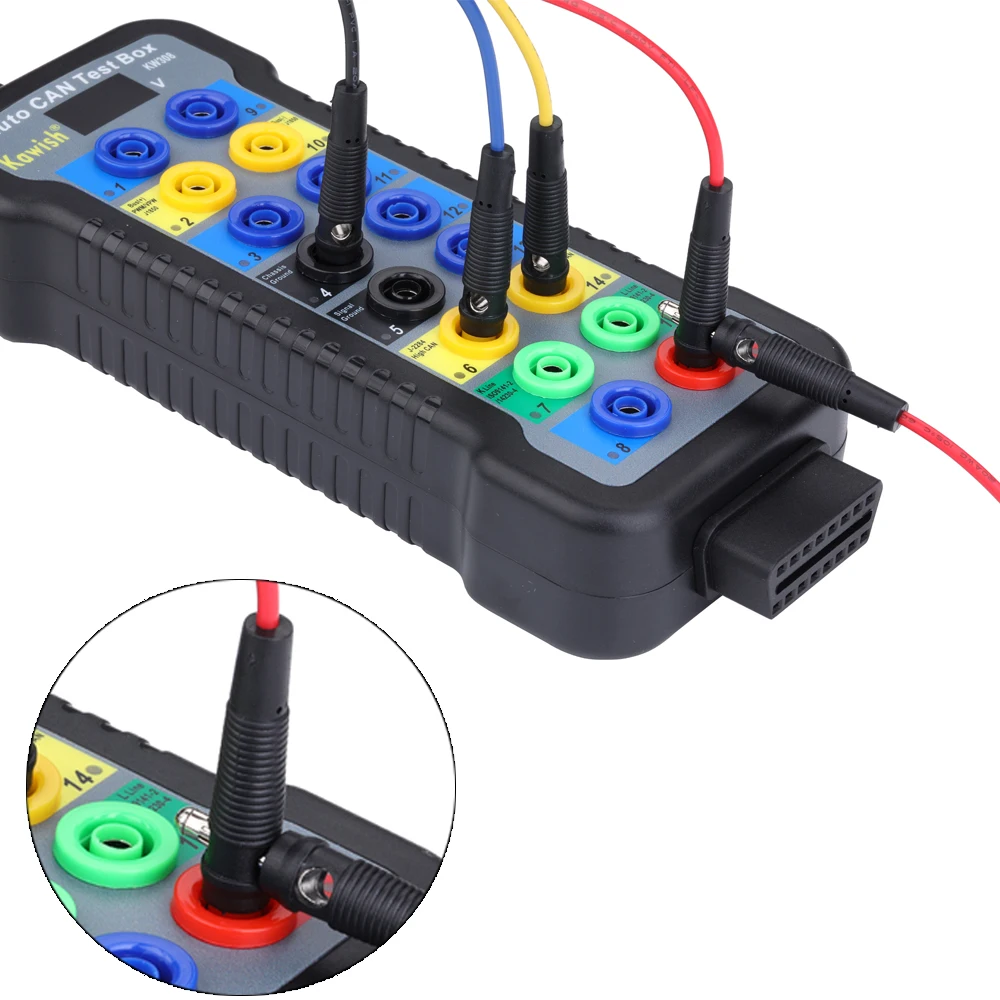 Фото Автомобильный тестовый бокс Can Line, новый автомобильный разрывной бокс OBDII Obd разрывной бокс, автомобильный детектор протокола Obd2 интерфейс, ... №3