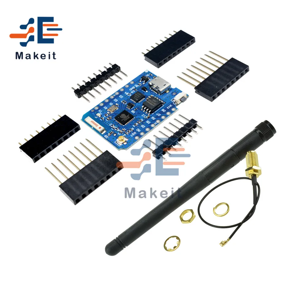 Внешний антенный разъем для WEMOS D1 Mini Pro 16M Bytes NodeMCU ESP8266 ESP-8266EX CP2104 WIFI макетная плата