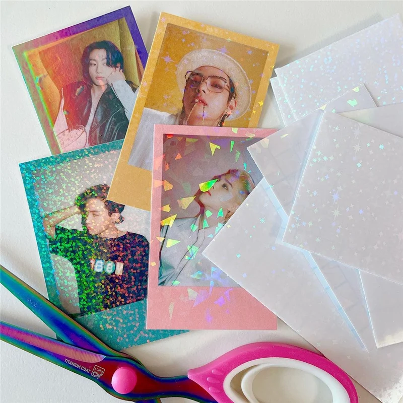 10 листов Голографическая фольга 21 х10 см | Дом и сад