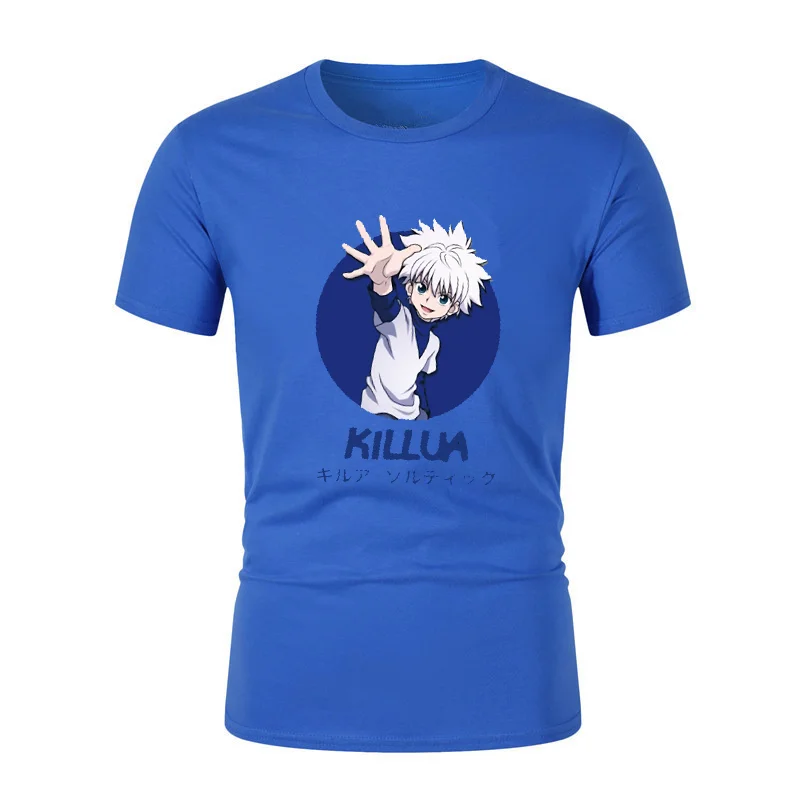 

Summer men's and women's models, HUNTER X HUNTER cute tops, Killua Zoldyck printed T-shirts, streetwear,