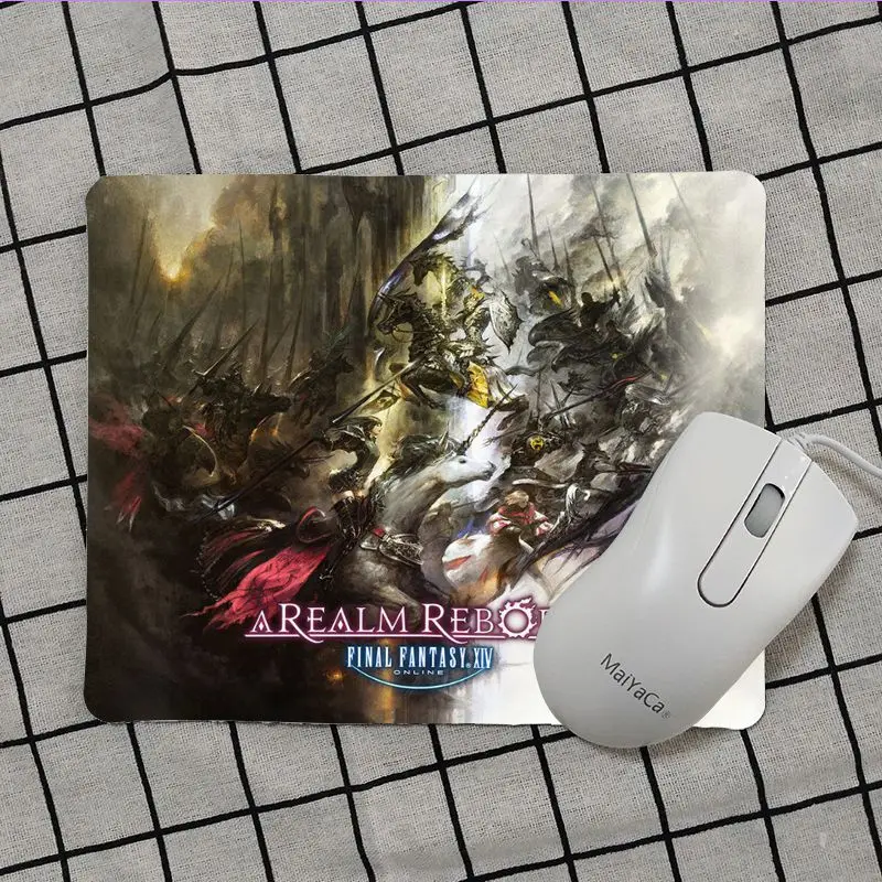 Maiya Высокое качество FINAL FANTASY 14 силиконовый коврик для мышки игра Топ продаж подставка под руку мышь - Цвет: No Lock Edge25x29cm