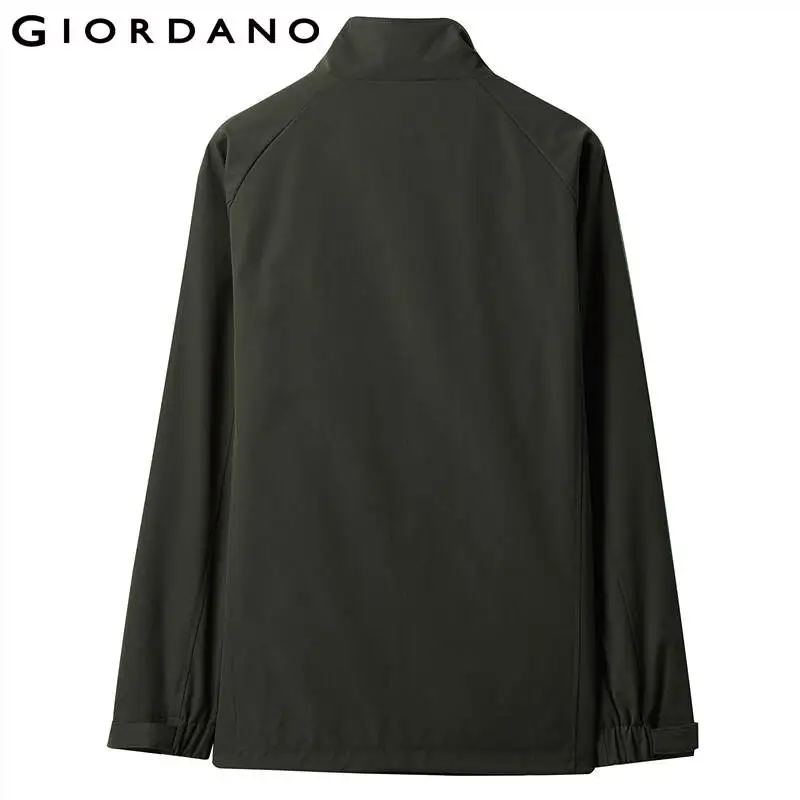 Giordano мужская ветровка g-motion без капюшона с вышивкой на груди данная модель имеет