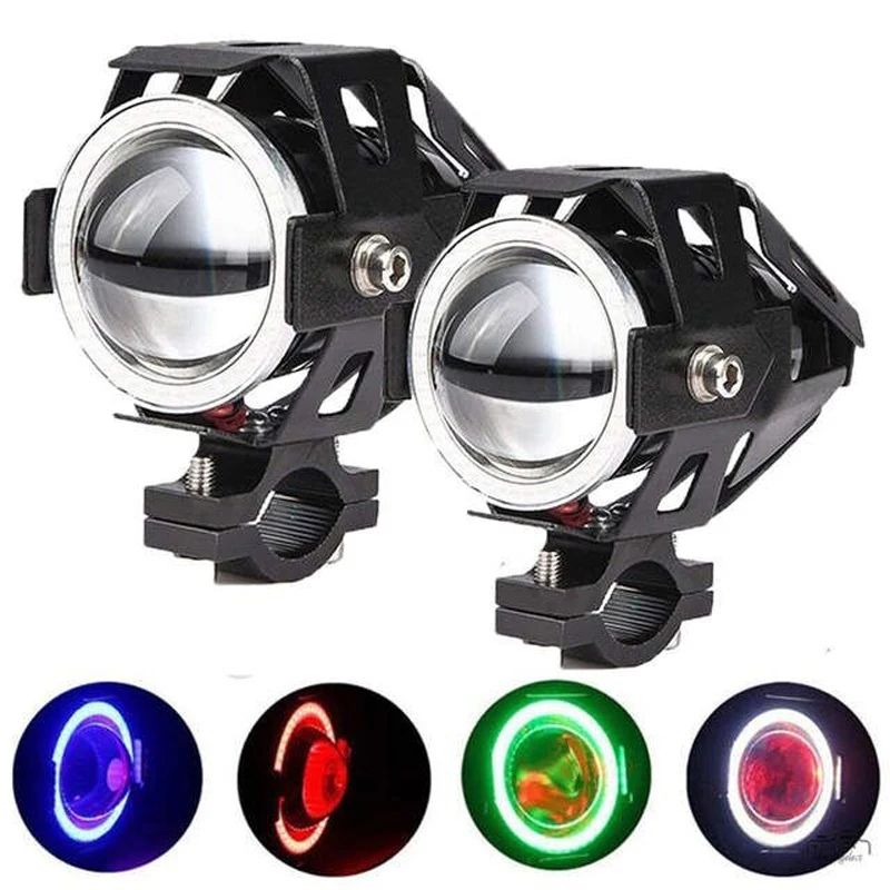 

LED Lights Transformers Laser Cannon Motorcycle Lights Motorcycle Light Assembly Lighting Angel Eyes U7 Motorcycle