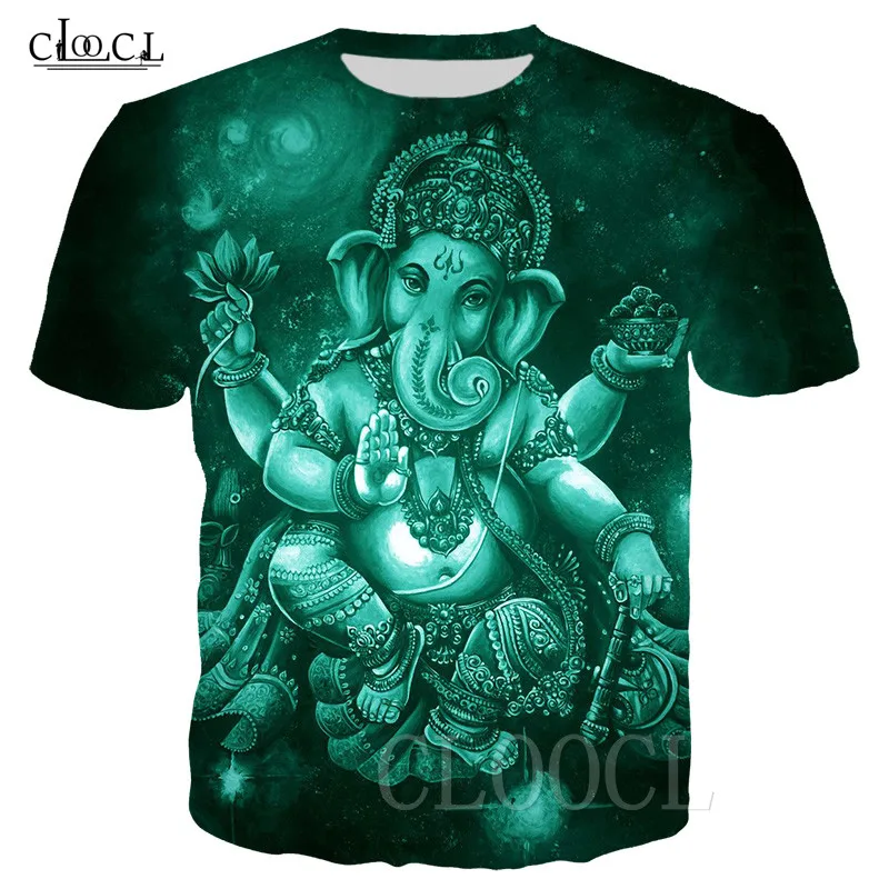 T-Shirts Модные футболки унисекс с 3D принтом Ганеша для мужчин и женщин, летняя футболка в стиле хип-хоп, уличная одежда, топы, футболка homme - Цвет: T-Shirts
