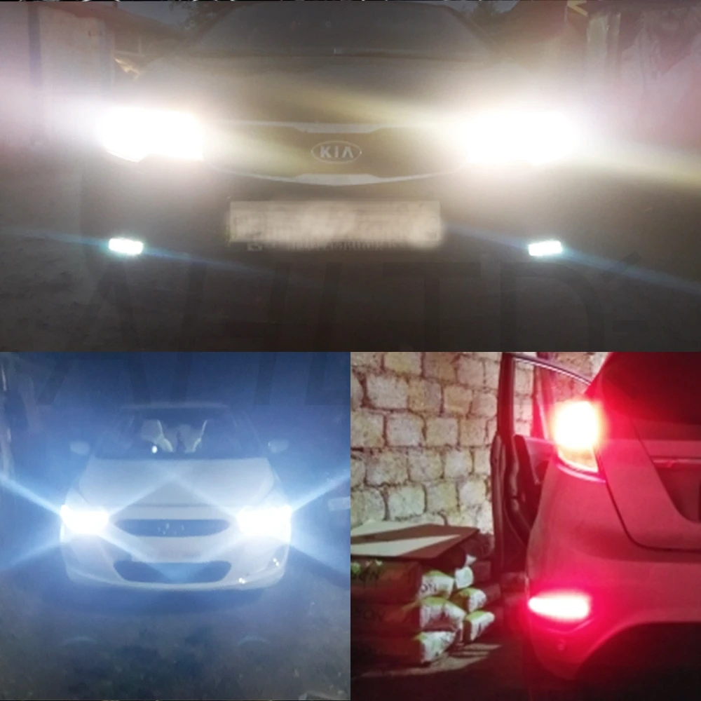 2X авто светодиодный DRL Дневной светильник горки стайлинга автомобилей динамических последовательного тормозной белого и желтого цвета поворота Предупреждение противотуманная фара