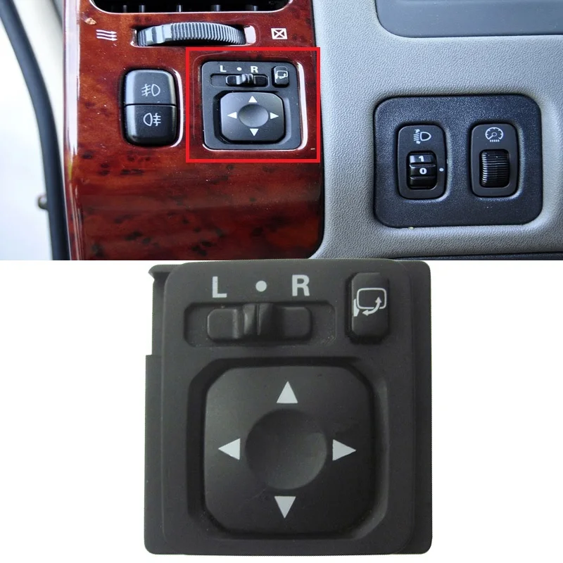 

Roavia для Mitsubishi Pajero Montero V73 V75 V77 V93 V97 складной переключатель питания бокового зеркала заднего вида Регулируемая кнопка управления
