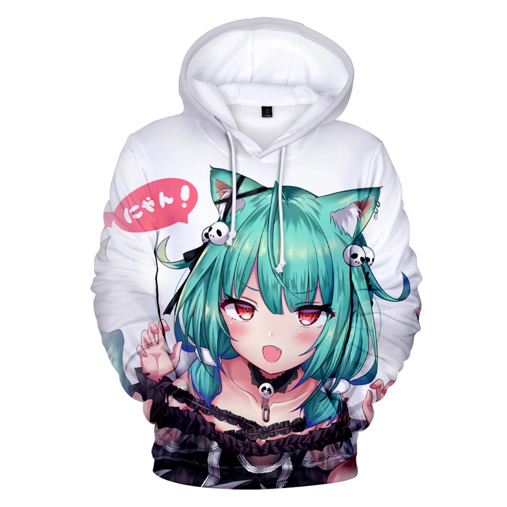 

Kawaii 3-14 Years Girls Boy Kids Sweatshirts HOLOLIVE VTuber Uruha Rushia Hoodie Anime Clothes Women Men Uruha Rushia Sweatshirt