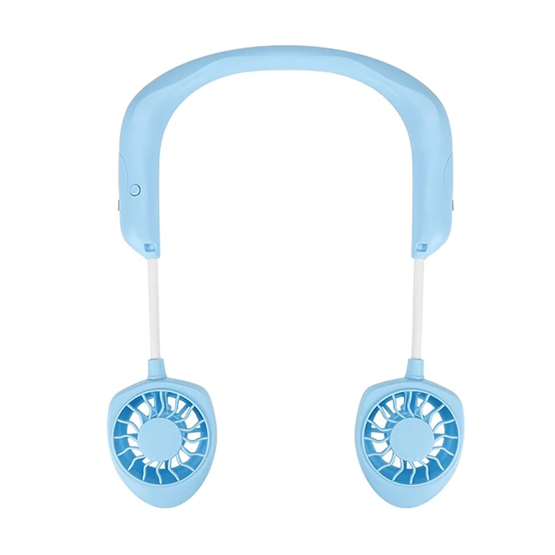 Шейный вентилятор портативный USB на шею с перезаряжаемой батареей маленькие