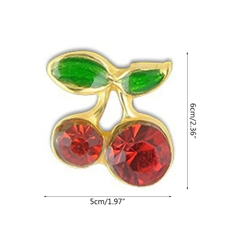 

10Pcs 3D Cherry Charm Nail Art Decoration Cute Glitters Nails Rhinestone Studs