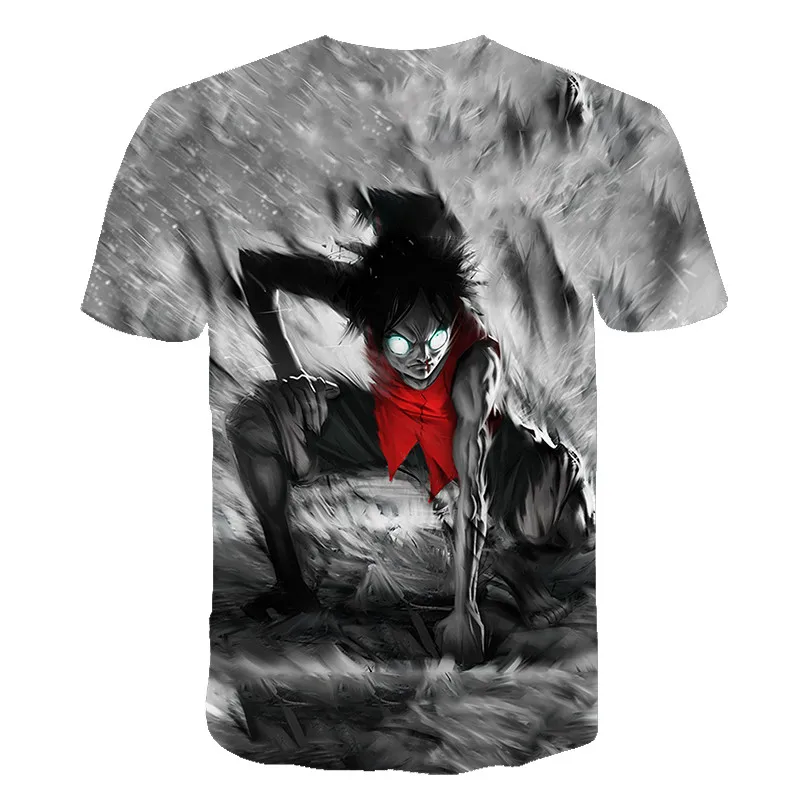 LUCKYFRIDAYF одна штука 3dt-рубашка соломенная шляпа Луффи японское аниме Забавные