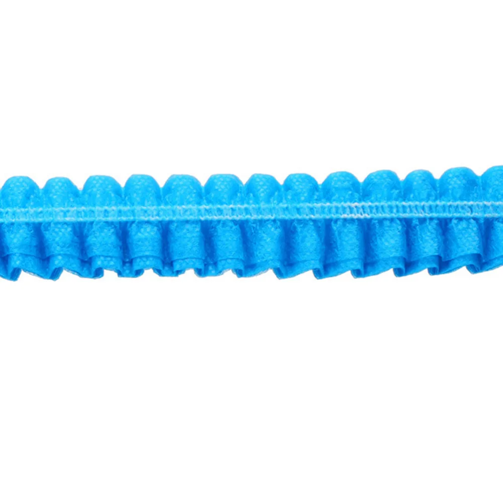 

100PCS Cosmetic Disposable Hat Tattooed Reticulated Blue Caps Multi-purpose Sterile Caps Elastic Band Cap Supplies for