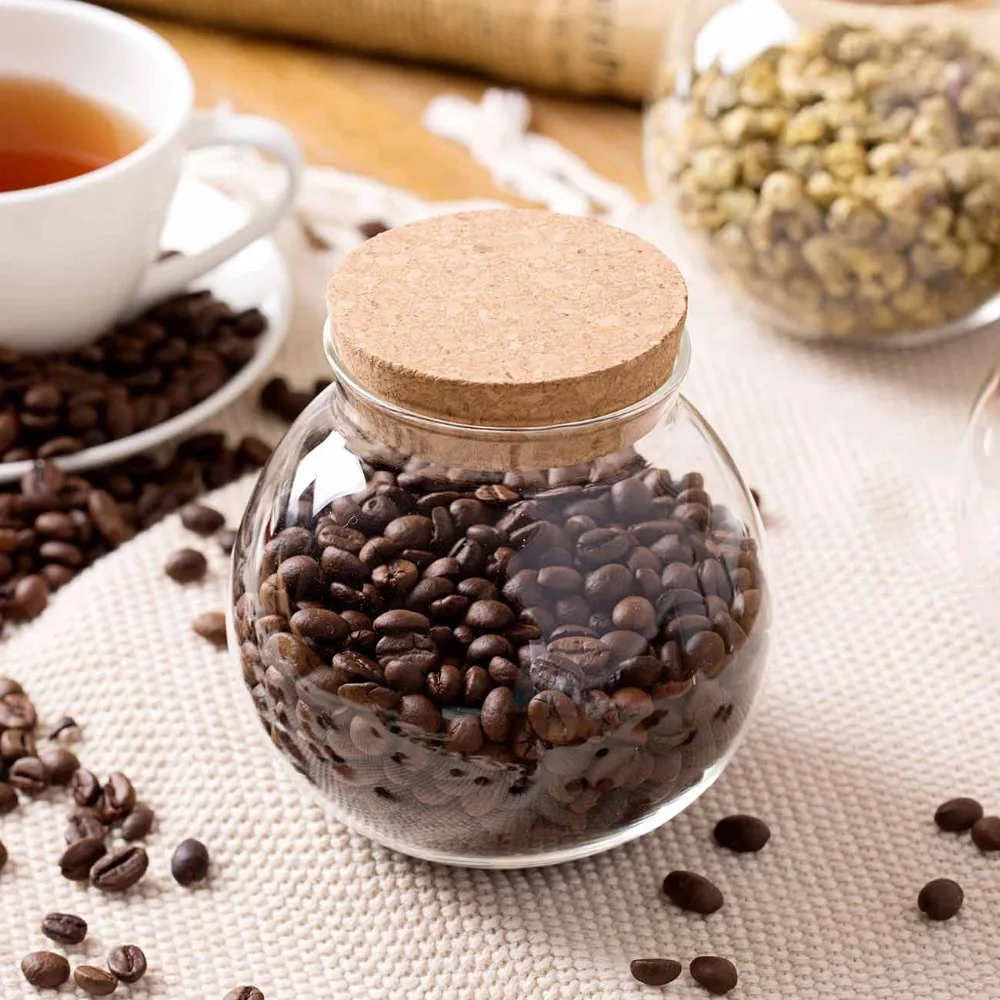 Прозрачная стеклянная банка для хранения пищевых продуктов с герметичным