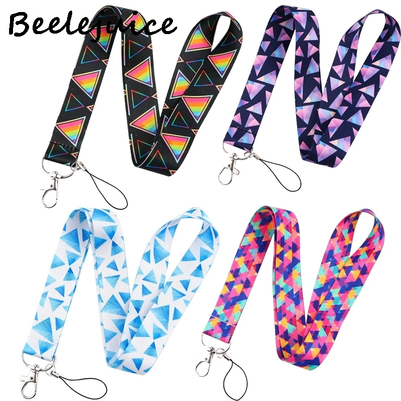 

24 шт Блестящий треугольник Алмазный шейный ремень ремешки удостоверение личности держатель карты брелок мобильный телефон ремень лента те...