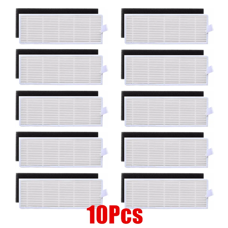 10pcs 18 шт./лот робот пылесос Hepa фильтр для ilife A8 a40 a6 a4 a4s запчасти фильтр боковая щетка danhui робот пылесос запчасти - Цвет: 10pcs