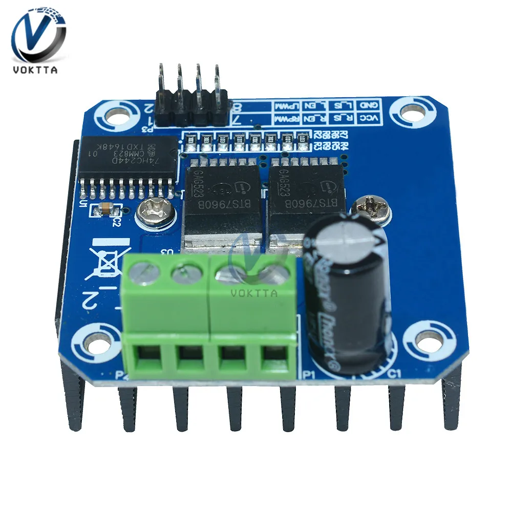 Драйвер шагового двигателя BTS7960B DC 43A H образный ШИМ контроль скорости для Arduino Smart