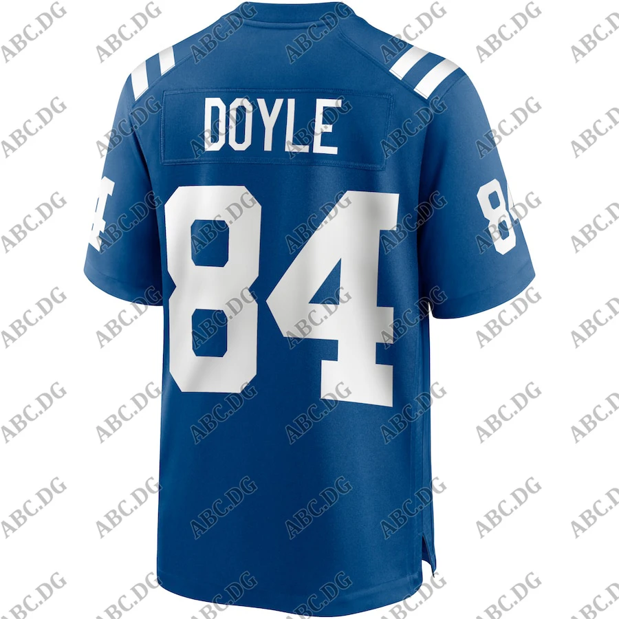 

Customized Stitch American Football Jersey Men Women Kid Youth Indianapolis Jack Doyle Royal Game Jersey