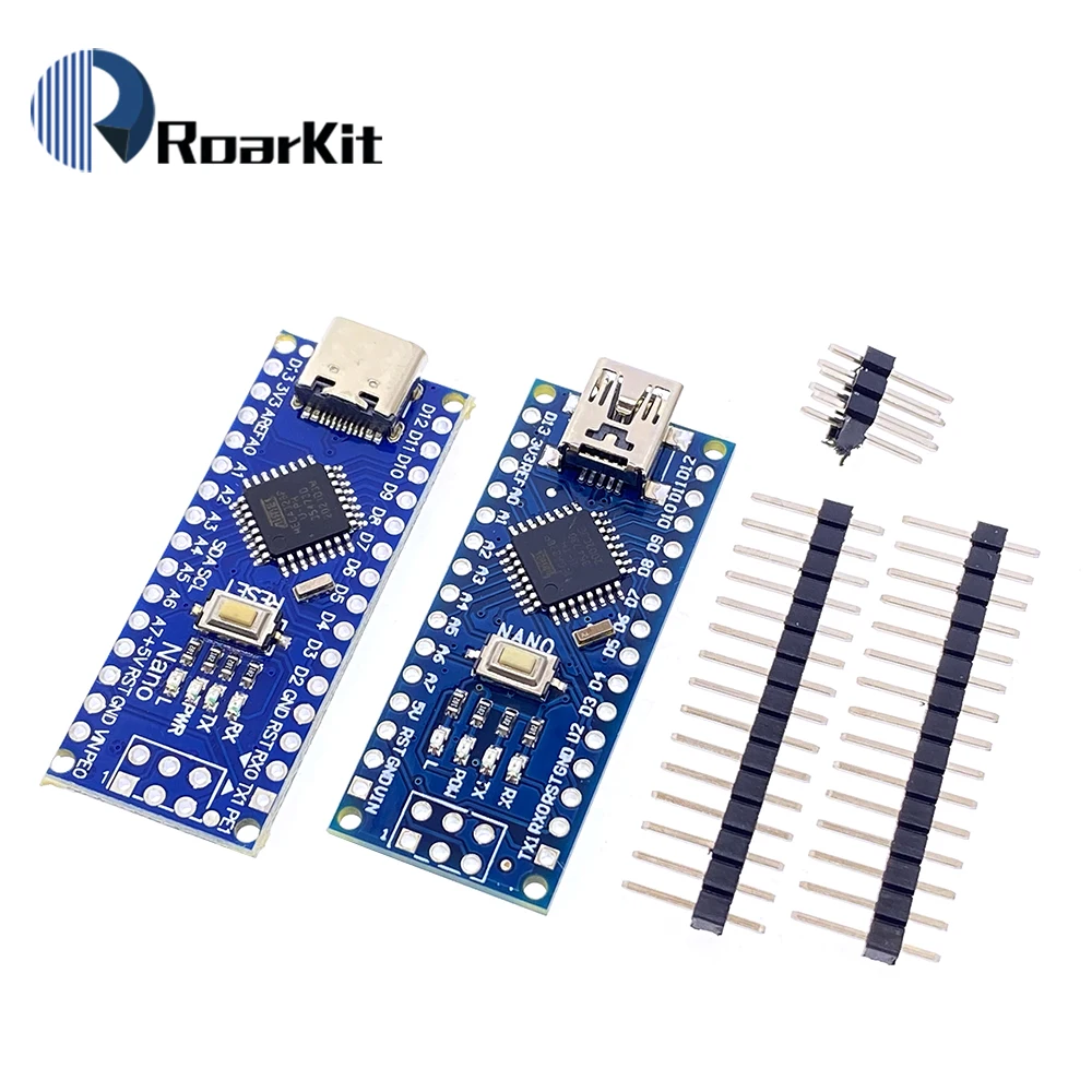 Плата интерфейса Nano V3.0 3 0 ATmega328 CH340G CH340 Mini USB TYPE C UART модуль микроконтроллера для