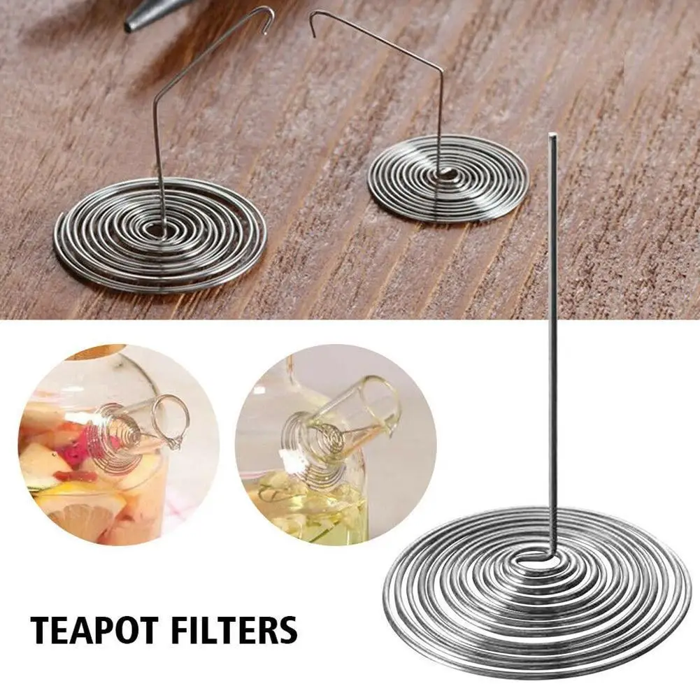 

1 Piece Steel Tea Filter Tea Spring Filter Teapot Brewing Reusable Set Accessories Tea Tool W3A0