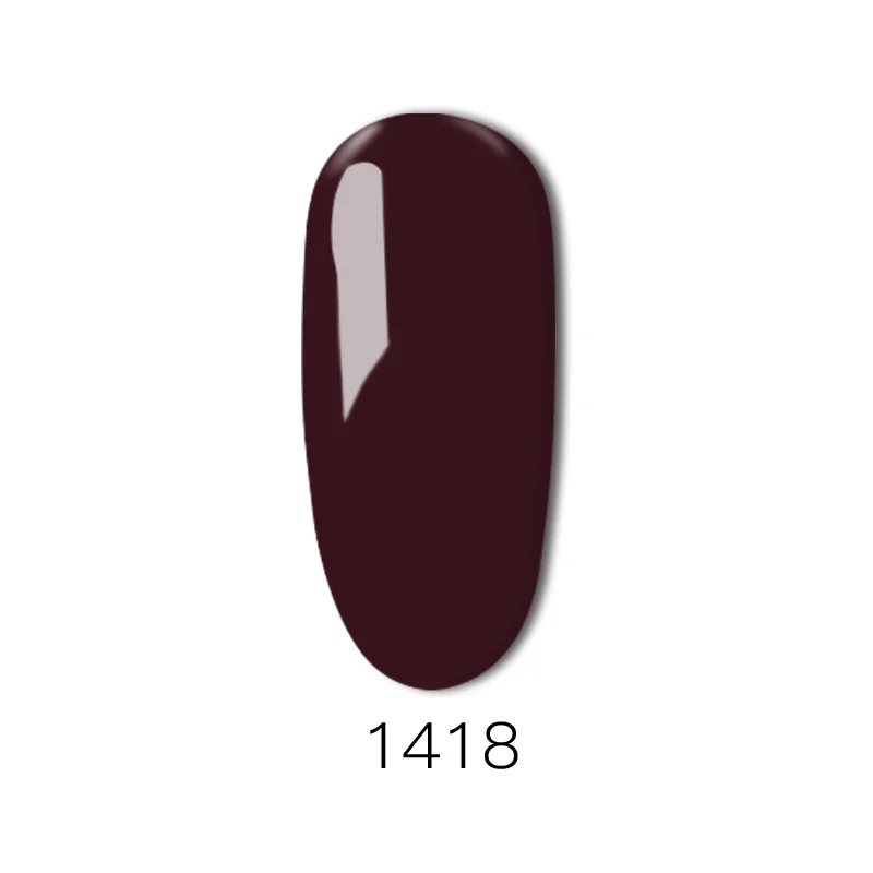 1 pc Nails Gel Polish Classic Red Soak Off Wine Red Color seires UV led lamp Hight quality Long Lasting Gel polish art nail - Цвет: 1418