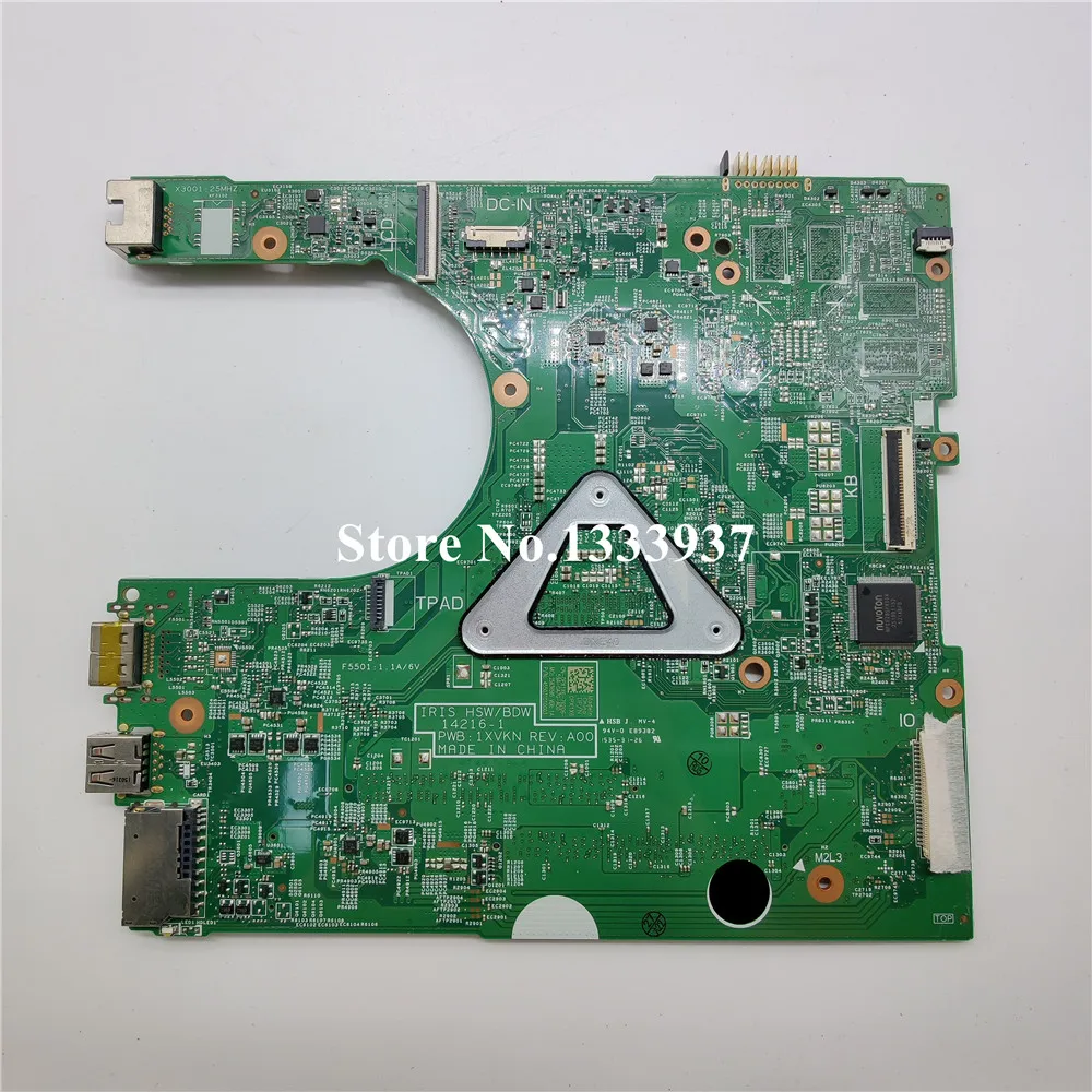 

CN-0PX1X6 0PX1X6 PX1X6 For DELL Inspiron 3458 3558 Laptop motherboard 14216-1 SR1EK i3-4005U Mainboard tested OK