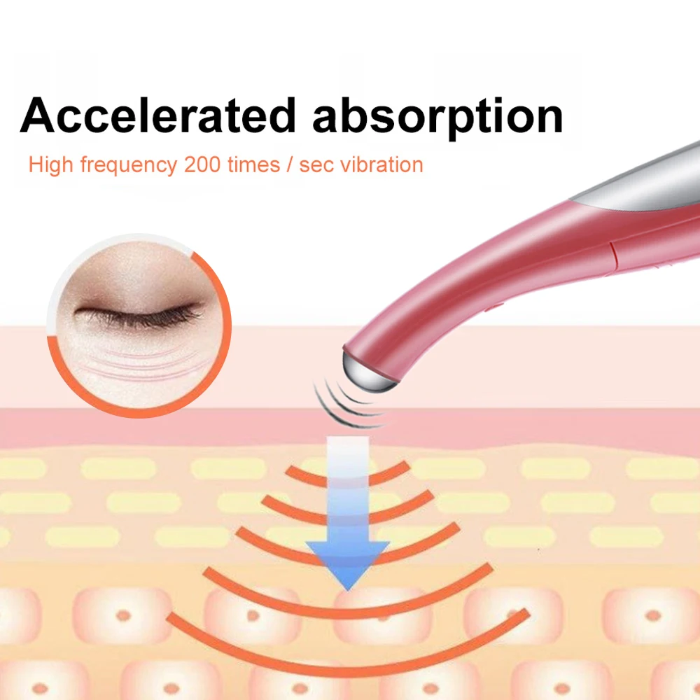 

Effective Facial Skin Scrubber Cleaner Ion Acne Blackhead Peeling Shovel limpiador kawitacyjny Massager Pink eye massage pen