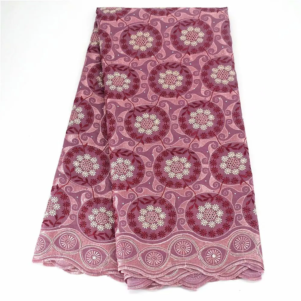

SJ Lace African Dry Lace Fabric 2021 High Quality Lace Swiss Voile Lace In Switzerland 100% Cotton Swiss Lace Fabric Soft gx3-64