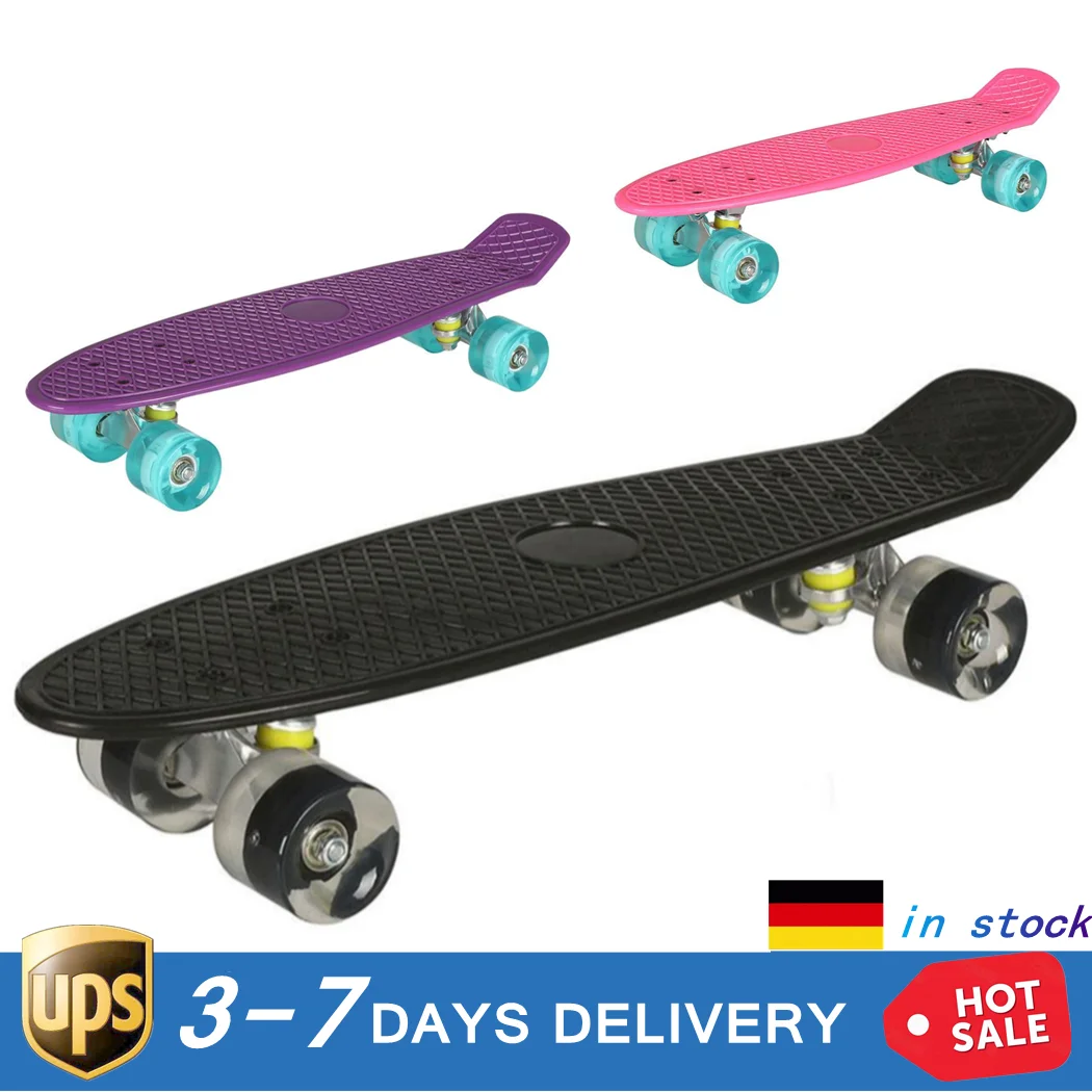 Круизер стиль скейтборд уличная Веселая полная колода мини пластмассовый