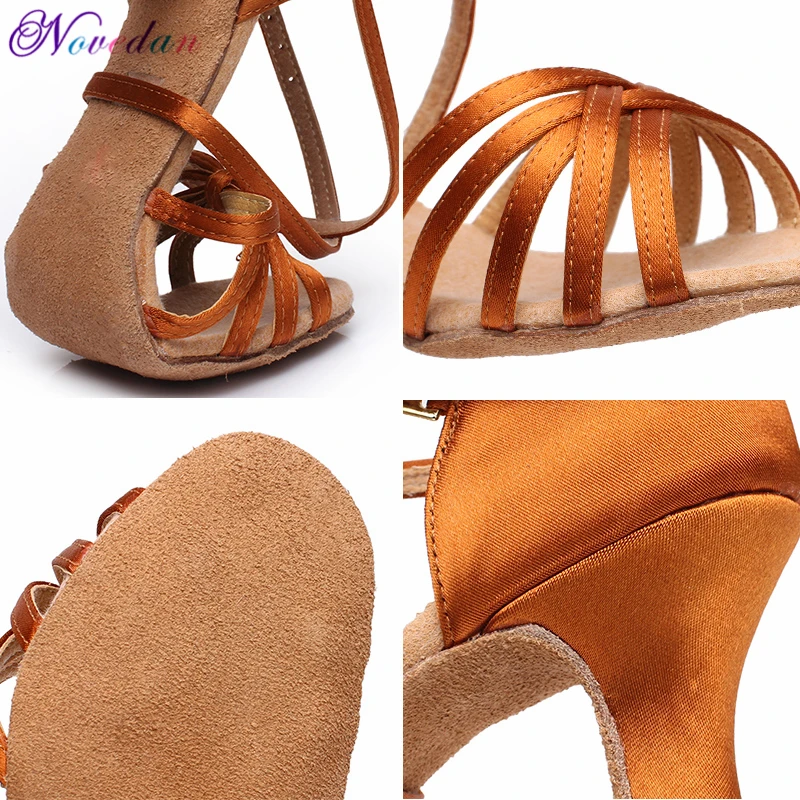 Женские атласные туфли для латиноамериканских танцев танго бальных мягкие на