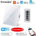 Сенсорный выключатель Szaoju для умного дома с поддержкой Wi-Fi и голосового управления