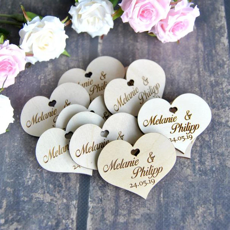 Магнит для сохранения даты деревянный с гравировкой на заказ сохранить дату