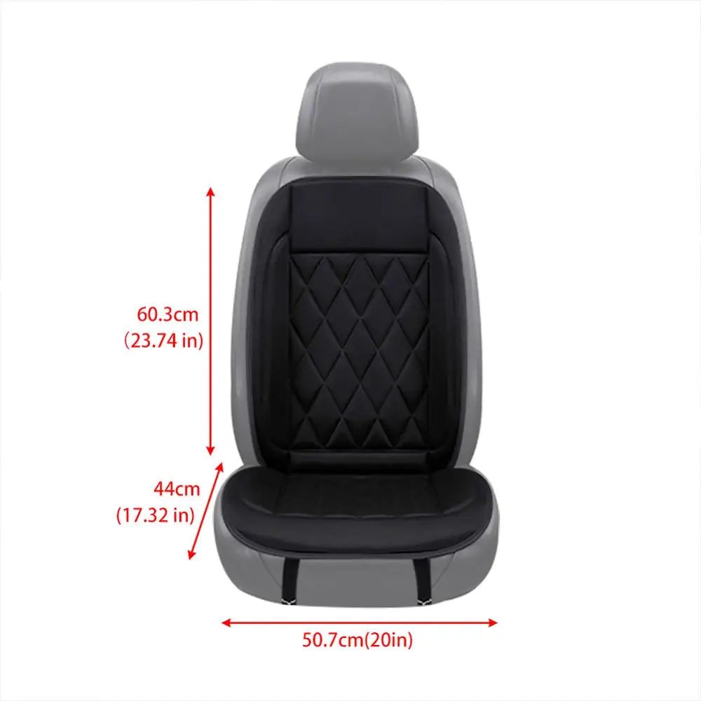 2 шт. 12 В авто Подогрев сиденья Крышка для полного спинки и Удобная Черная мягкая