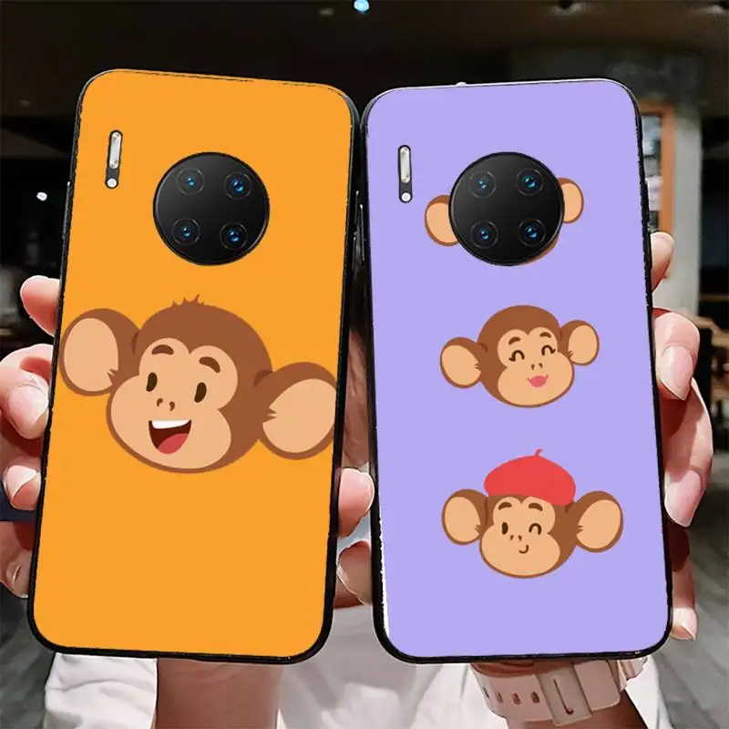 

YNDFCNB Cute monkey Phone Case for Huawei Mate 20 10 9 40 30 lite pro X Nova 2 3i 7se