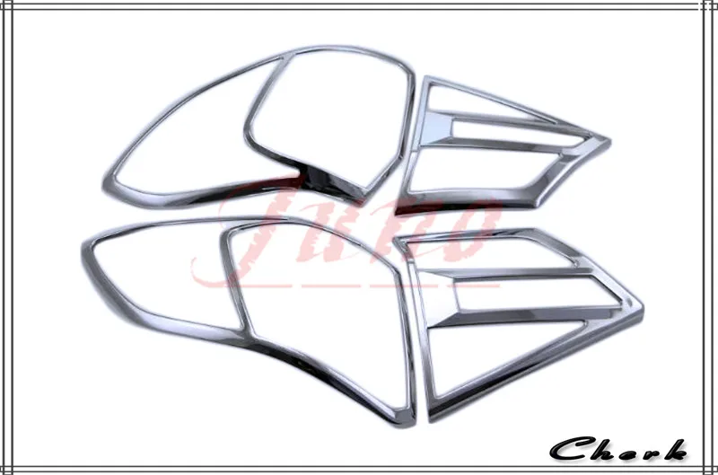 ABS Хром Передняя крышка лампы фары + черный Задний фонарь Накладка для Suzuki Vitara 2016