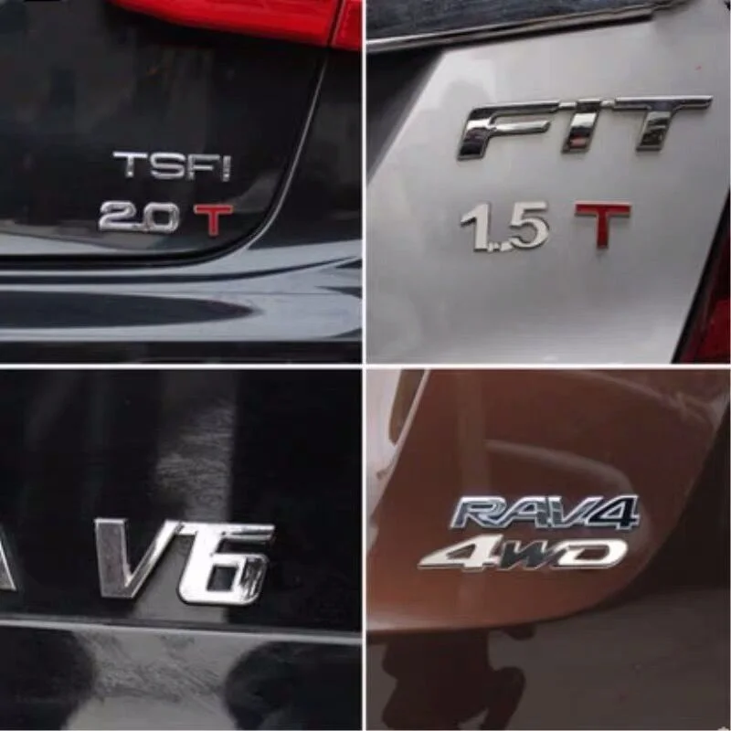 3D металлический 1 4 5 6 8 2 0 T V6 V8 задний Автомобильный багажник искусственный значок