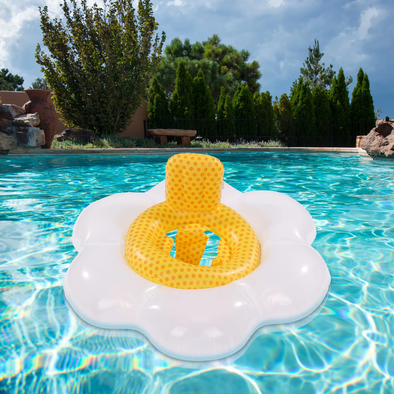 

Summer Seat Ring Toy Buoy Mattress Thickened PVC Summer Float Toy Circle Outdoor Activities Inflatable egg Swimming Ring Pool