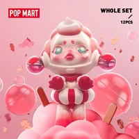pop mart whole set skullpanda monster candy town blind box collectible cute action kawaii toy figures