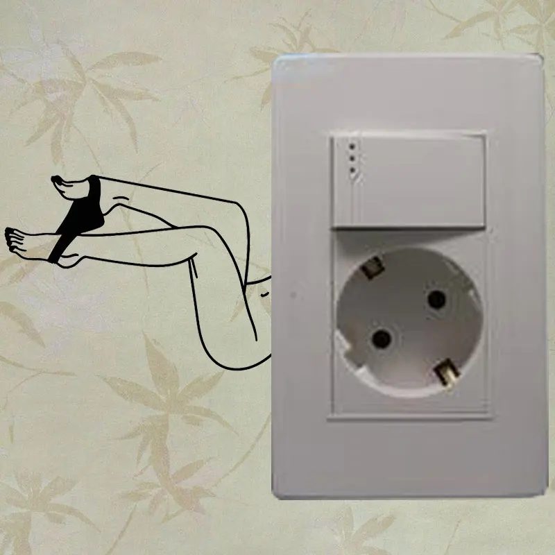 YJZT Горячая сексуальная обнаженная девушка красивые ноги стриптиз украшения