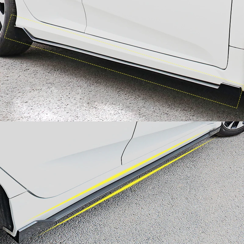 1 пара 2 м автомобильные универсальные боковые удлинители для Civic Benz BMW ABS
