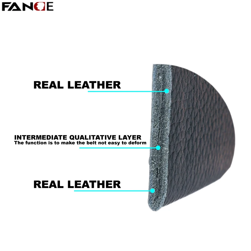 

FANGE mens belt genuine leather luxury high quality men belts leather for jeans reversible male slide ratcher pants FG2503C