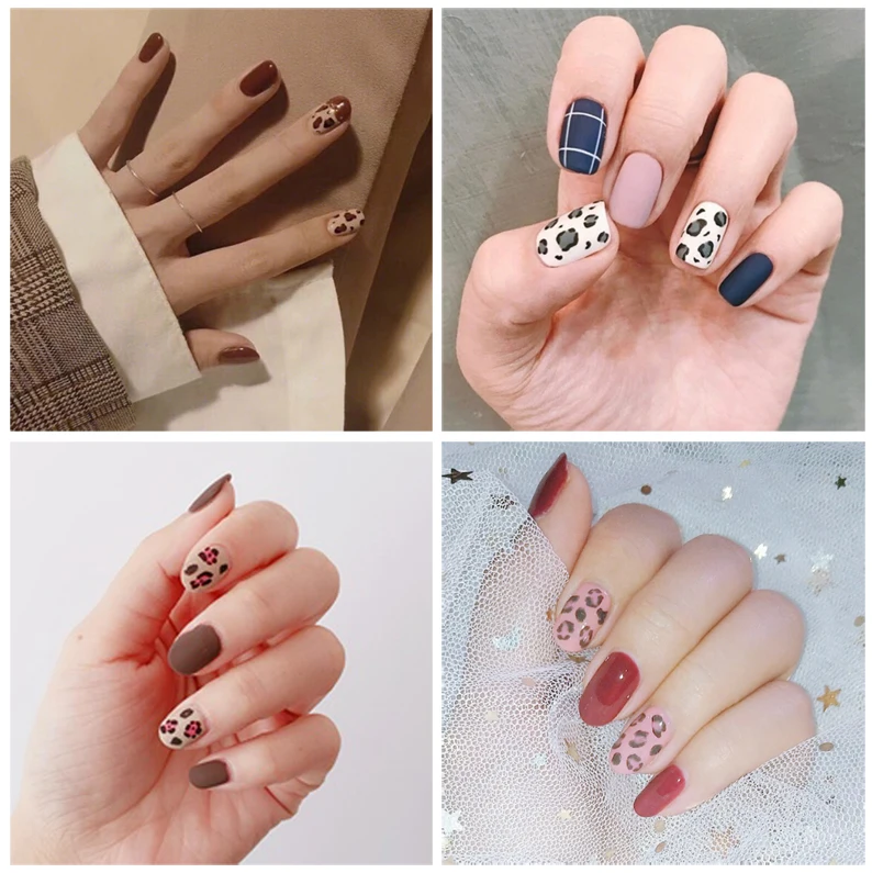 Наклейки для дизайна ногтей Самоклеящиеся украшения наклейки с кошками