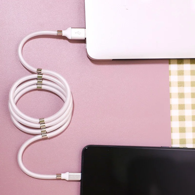 Кабель быстрой зарядки 2 4 А волшебный кабель для iOS автоматически Выдвижная